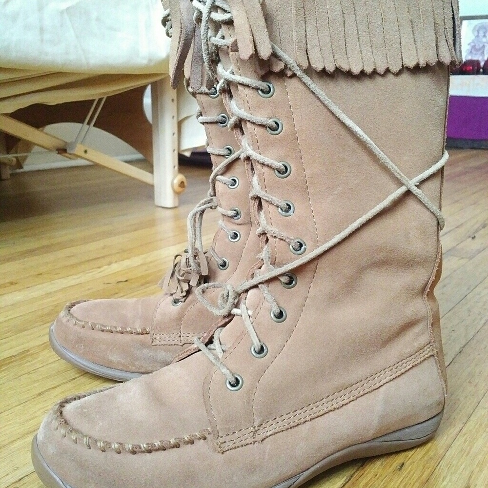 L.L. Bean Shearling Moccasin Boots